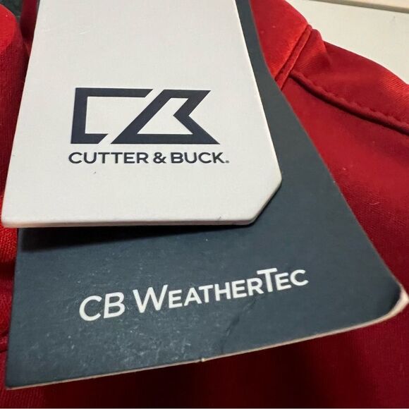 Cutter & Buck Stingray Corvette Museum Full Zip Red Long Sleeve Weathertec L - Picture 4 of 12